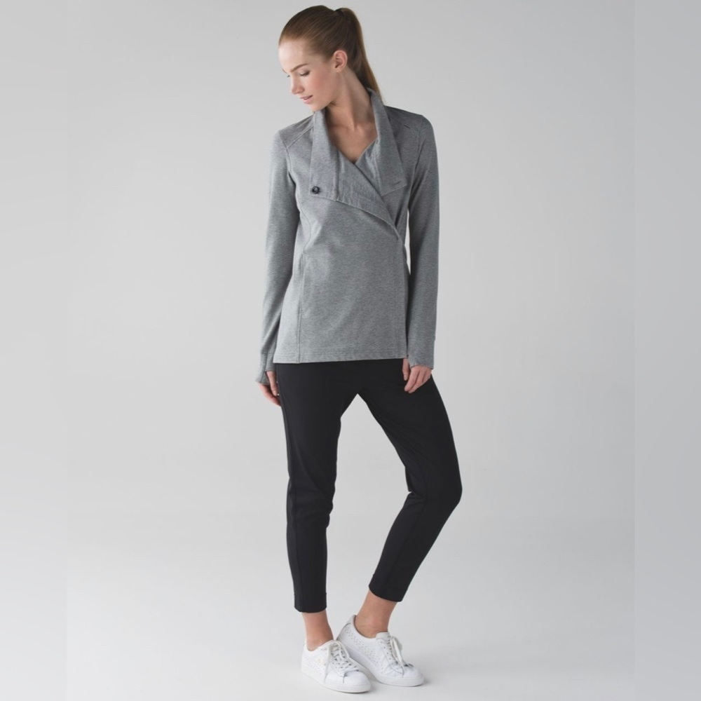 lululemon athletica Gray Cowl Neck Sweater
